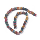 8mm Square Heishi Beads (1 Strand) - Coconut - Colours