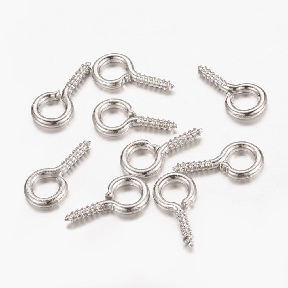 13mm Peg Bails (50) - Platinum