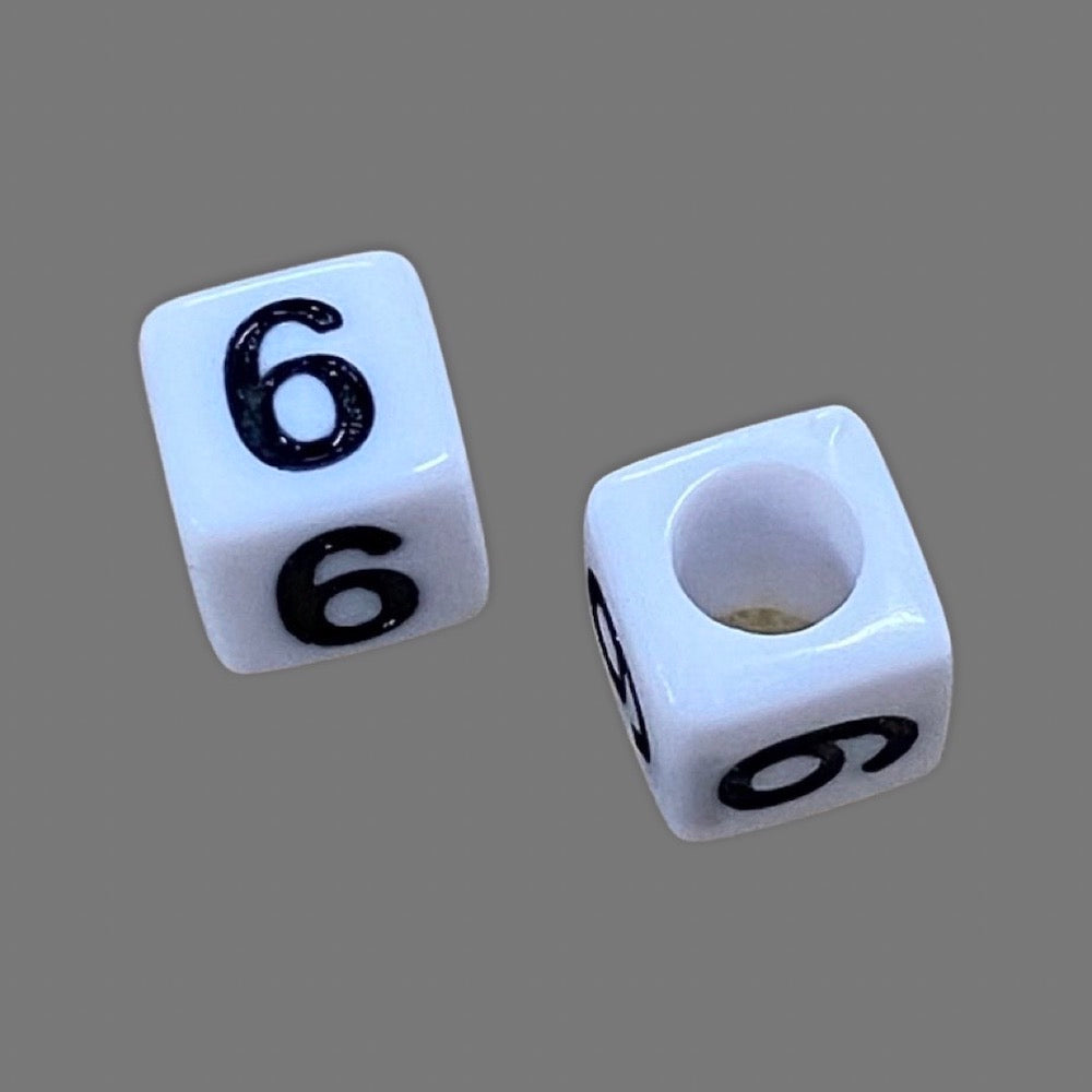 Number Beads (Cubes) - 6