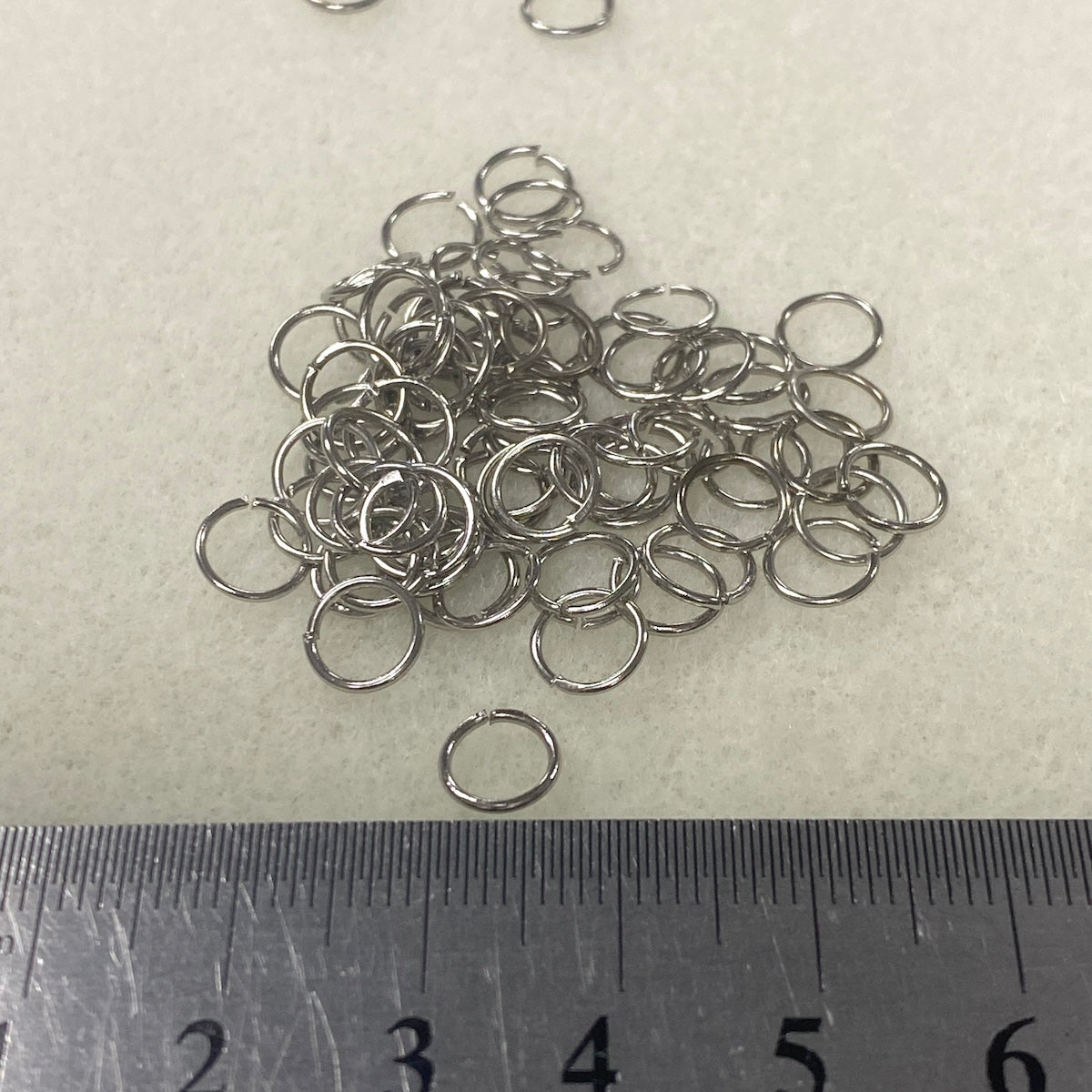 7mm Jumprings (100) - Nickel - Bead Shack