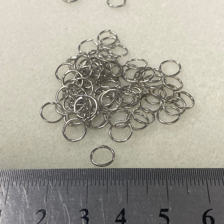7mm Jumprings (100) - Nickel - Bead Shack
