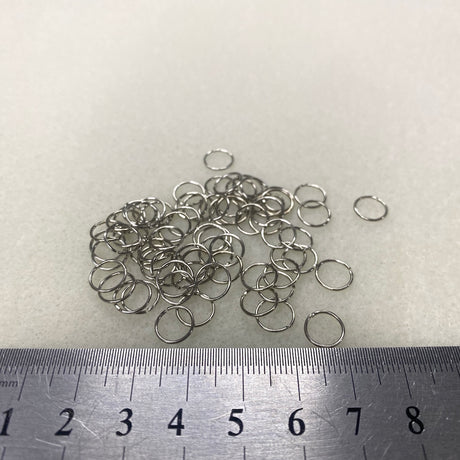 8mm Jumprings (100) - Nickel - Bead Shack