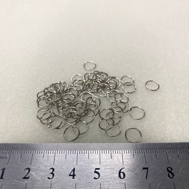8mm Jumprings (100) - Nickel - Bead Shack