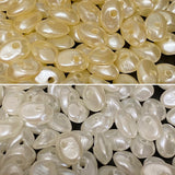 4x8x6mm Flat (100) - Cream - Vintage Acrylic Pearls