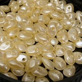 4x8x6mm Flat (100) - Cream - Vintage Acrylic Pearls