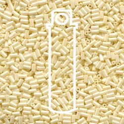 3mm Light Yellow Ceylon (9594) Bugle Beads - 19.5 gram Tube