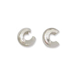 4mm Crimp Covers (2) - Sterling Silver - Bead Shack