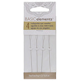 Packaging of collapsible eye needles with 'Basic Elements' branding on a white background
