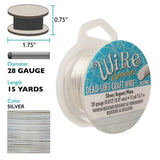28 gauge Wire Elements - Silver - Dead Soft