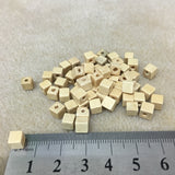 5mm Cube Wood Beads (50) - Mixed