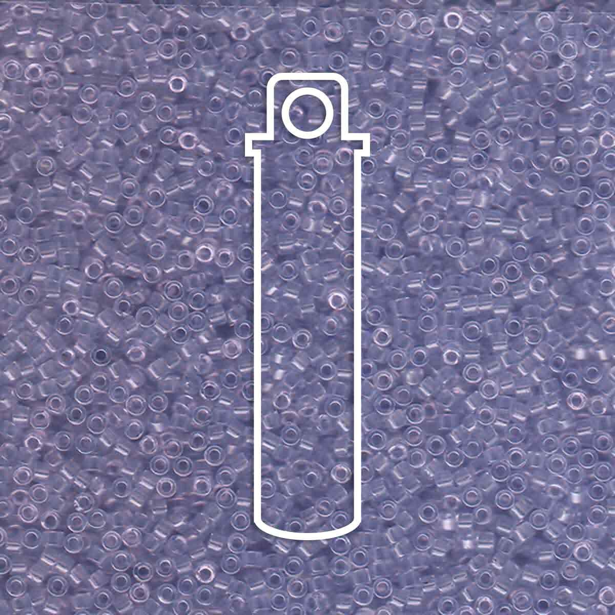 # 1407 DBR Delica 11/0 TRANSPARENT PALE AMETHYST - 7.2g Tube - Bead Shack