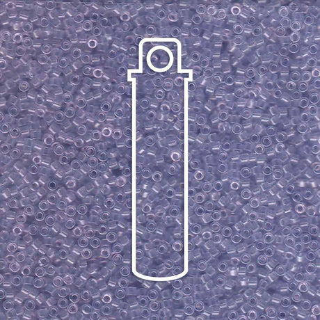 # 1407 DBR Delica 11/0 TRANSPARENT PALE AMETHYST - 7.2g Tube - Bead Shack
