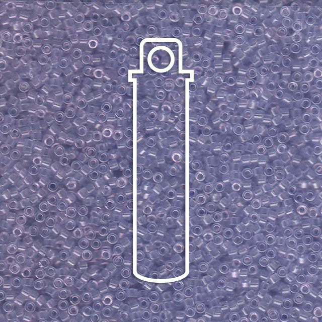 # 1407 DBR Delica 11/0 TRANSPARENT PALE AMETHYST - 7.2g Tube - Bead Shack
