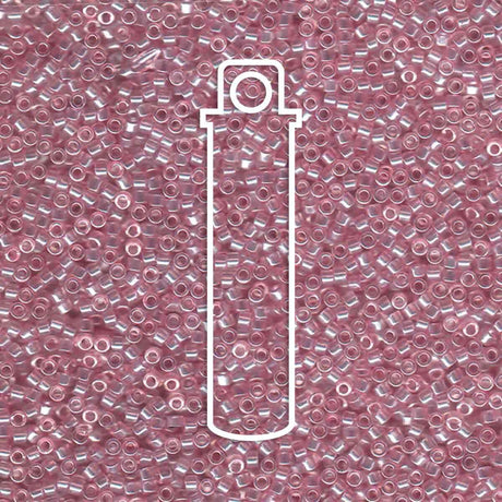 # 1473 DBR Delica 11/0 TRANSPARENT PALE ORCHID LUSTRE - 7.2g Tube - Bead Shack