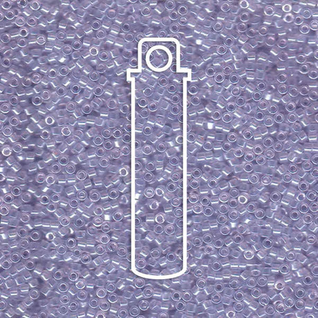 # 1476 DBR Delica 11/0 TRANSPARENT PALE AMETHYST LUSTRE - 7.2g Tube - Bead Shack