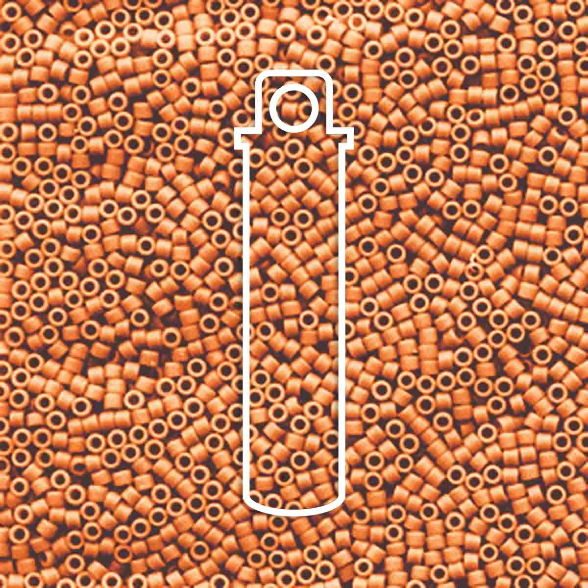 # 1583 DBR Delica 11/0 OPAQUE MANDARIN - 7.2g Tube