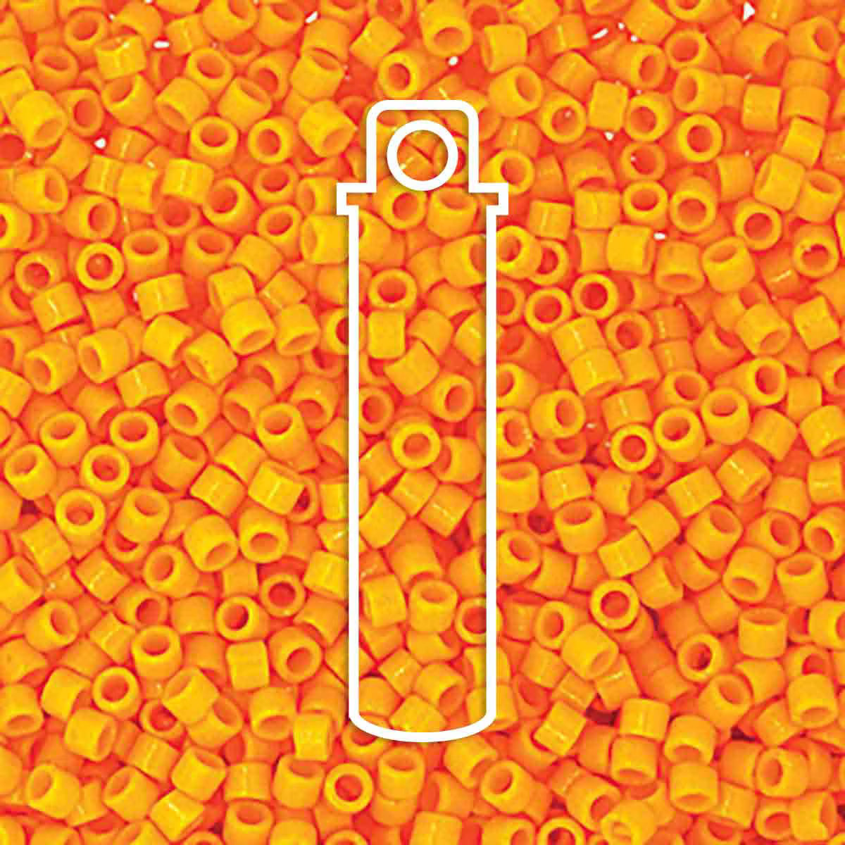 # 2104 DBR Delica 11/0 DURACOAT OPAQUE KUMQUAT - 7.2g Tube