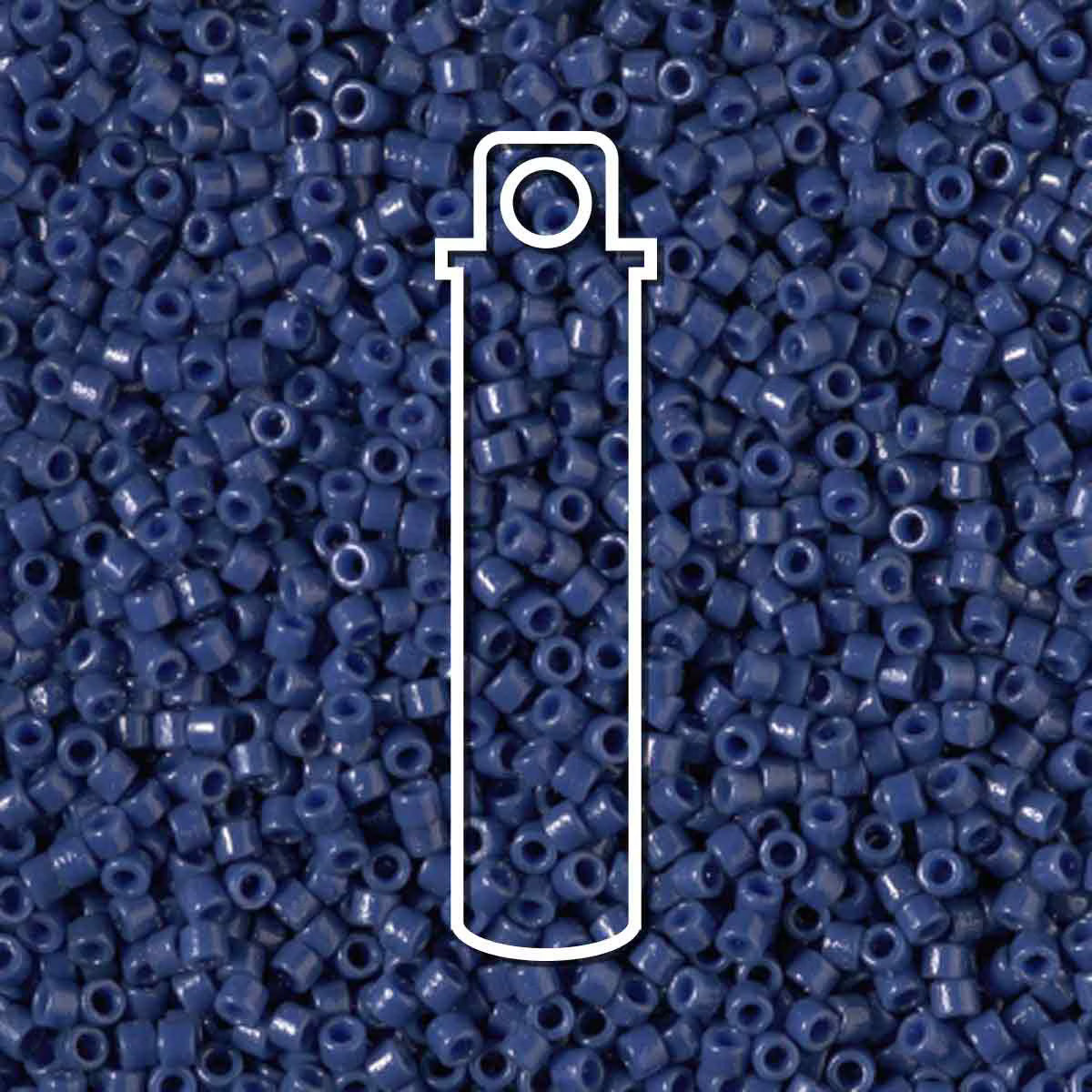 # 2143 DBR Delica 11/0 DURACOAT OPAQUE NAVY BLUE DYED - 7.2g Tube