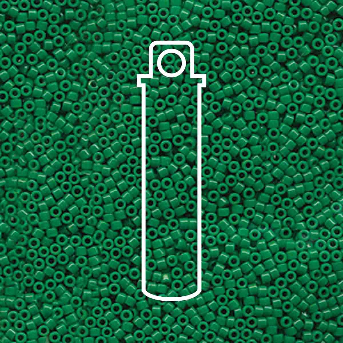 # 655 DBR Delica 11/0 DYED OPAQUE KELLY GREEN - 7.2g Tube