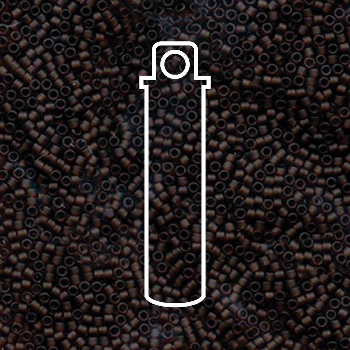 # 769 DBR Delica 11/0 TRANSPARENT MATTE ROOT BEER - 7.2g Tube