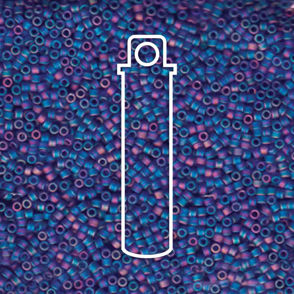 # 864 DBR Delica 11/0 MATTE COBALT AB - 7.2g Tube