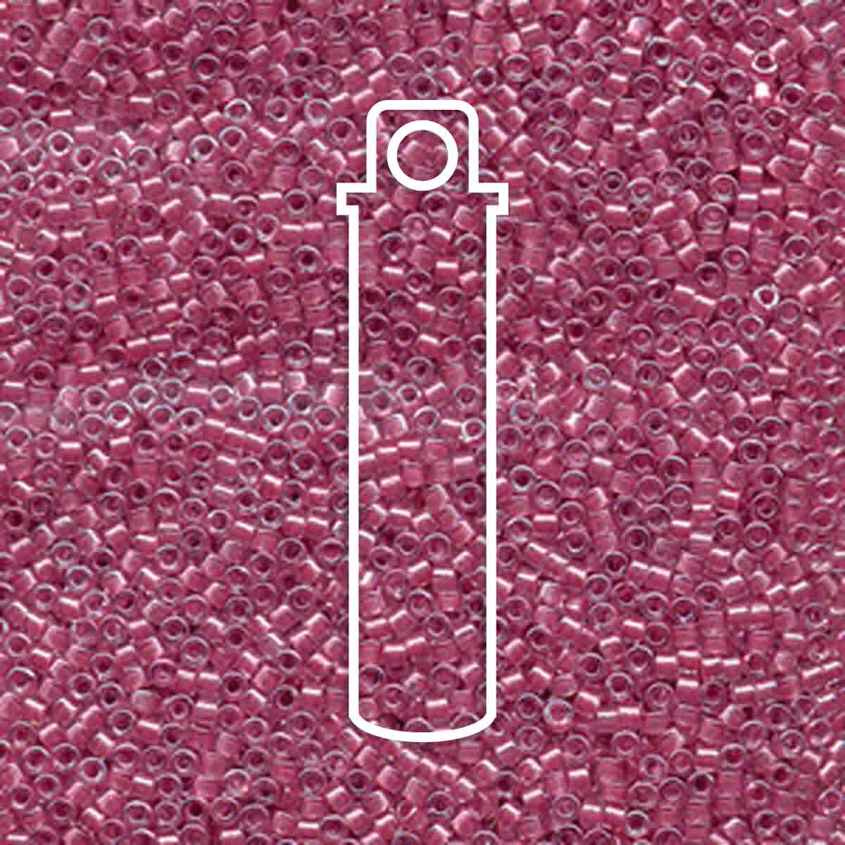 # 902 DBR Delica 11/0 SPARKLING ROSE LINED CRYSTAL - 7.2g Tube
