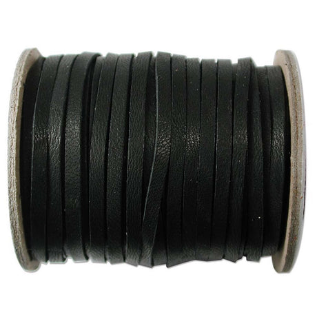 suede leather lace cord string on a roll with a white background for creating leather neccklaces jewelry and other craft