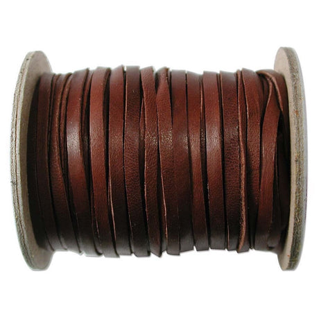 suede leather lace cord string on a roll with a white background for creating leather neccklaces jewelry and other craft