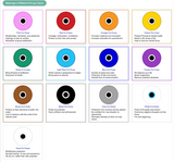 6mm Evil Eye (25) - Transparent Pink - 6mm Evil Eye (25) - Transparent Mixed -