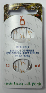 Pony Beading Needles - Size 12