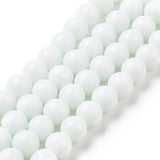 10mm (50) - White Opaque - Round Glass Bead