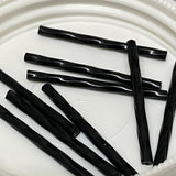 30mm Twisted Bugle Black Opaque - 15g Tube (Czech)