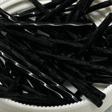 30mm Twisted Bugle Black Opaque - 15g Tube (Czech)