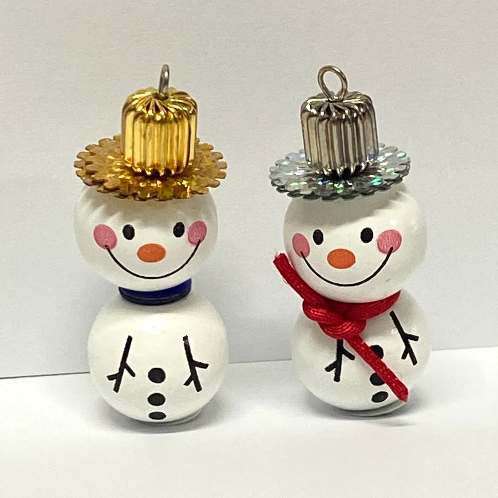 Cheerful Snowmen Decoration Kits (makes 12) - Gold Hats