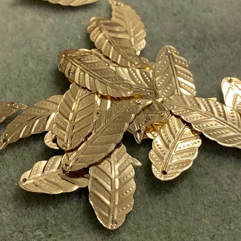 35mm Leaf Sequins - 2 grams - Rose Gold