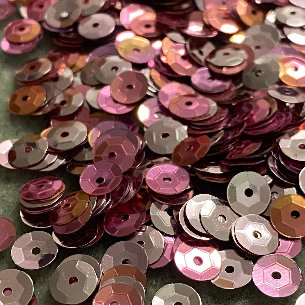 6mm Cupped Sequins - 5 grams - Pink