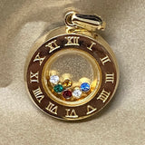 Clock Pendant - Real Gold Plated