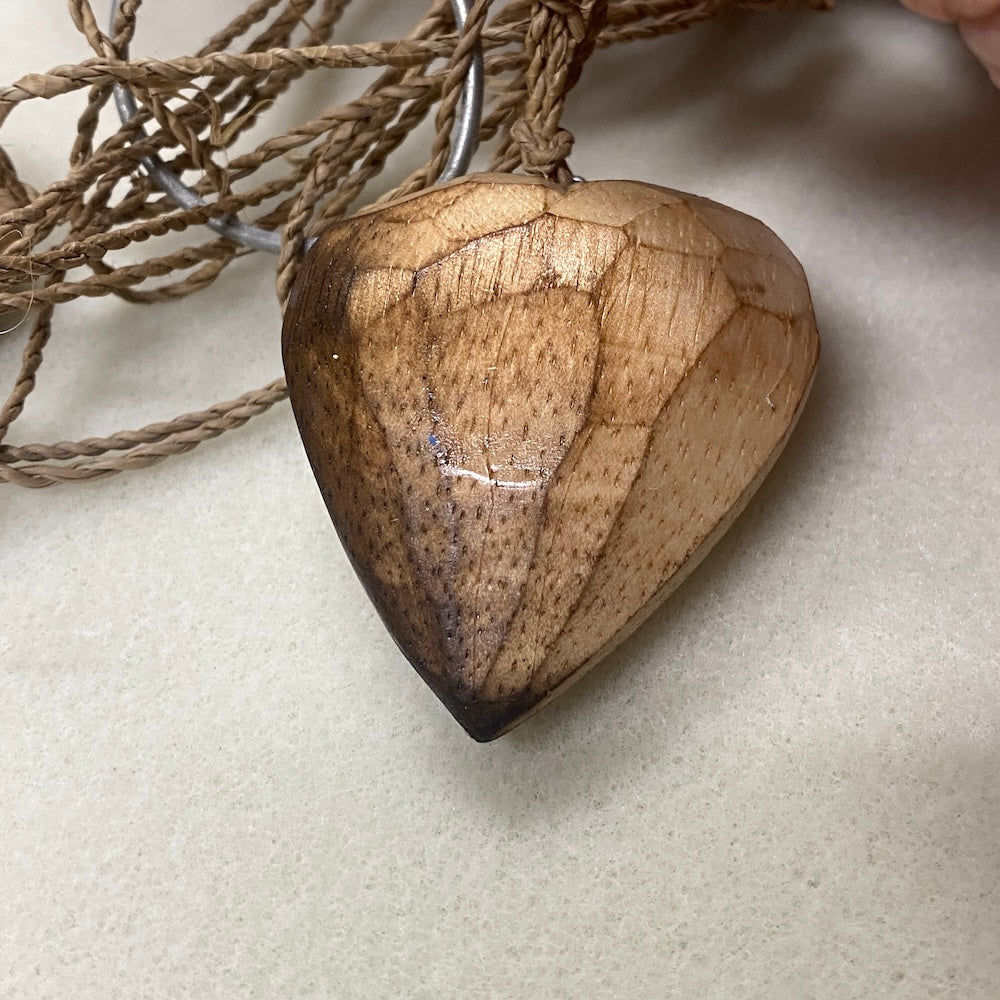 Heart (1) - Natural - Nautical Wood Craft Decoration