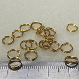 7mm Splitrings (50) - Gold