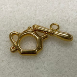 Teapot - Gold - Toggle Clasp