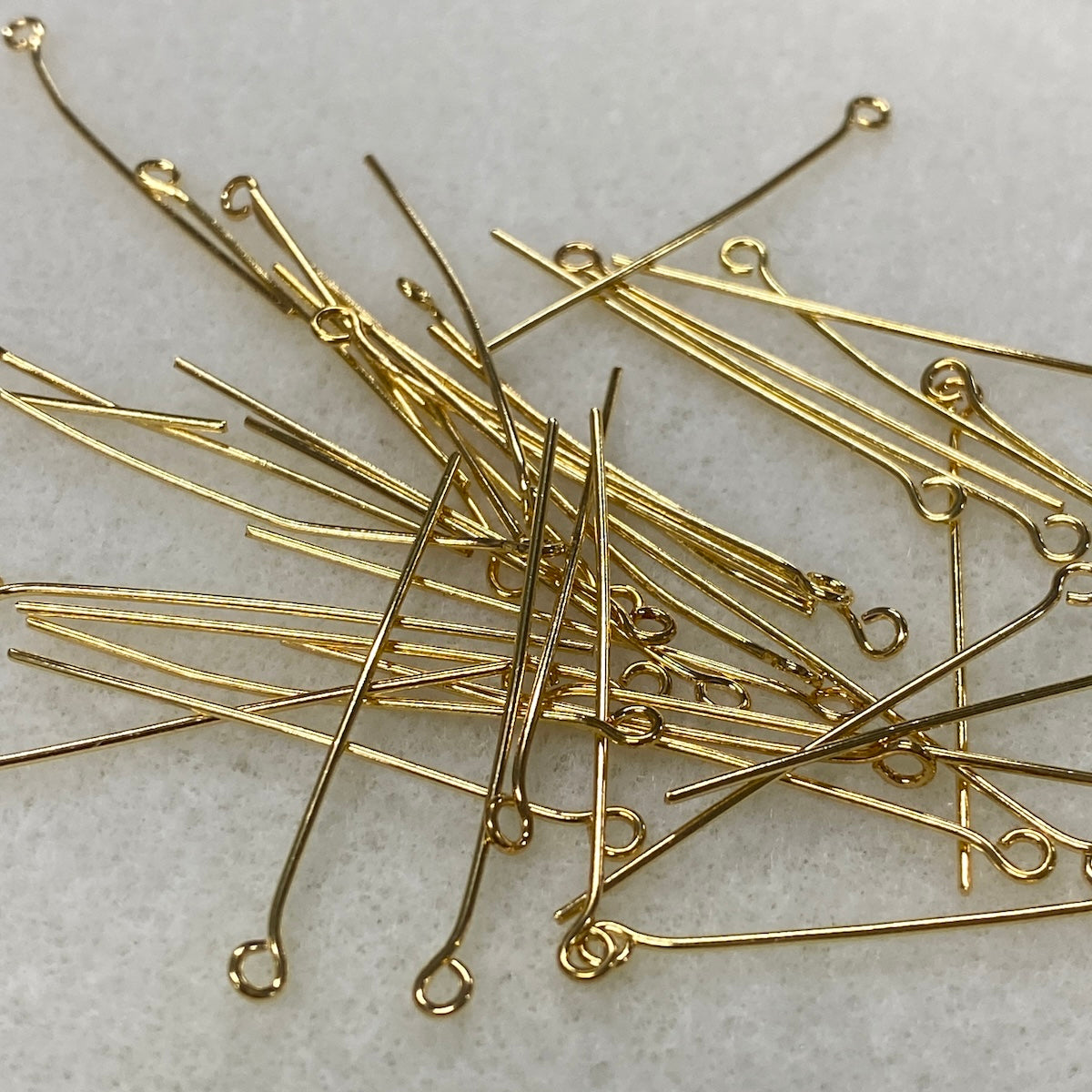 35mm Eyepin - Gold - Bead Shack