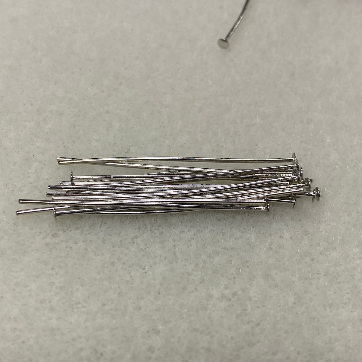 35mm Headpin (50) - Nickel - Bead Shack