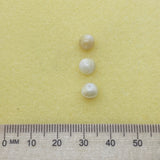 8mm Round (100) -  Caramel/White Swirl - Vintage Czech Glass Beads