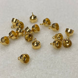 7mm Cup w. Loop (20) - Gold - Bead Shack