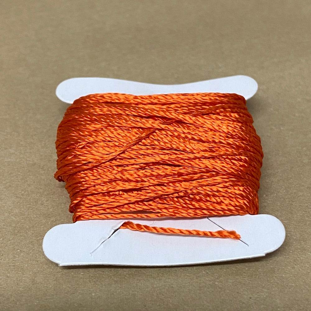 Burnt Thread Burnt Orange (20m) 0.6mm Silky Thread – Bead Shack