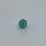 6mm Round (150) - Light Emerald Frosted - Vintage Czech Glass Beads