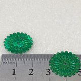 Green Flat Flower Sequin 10 grams