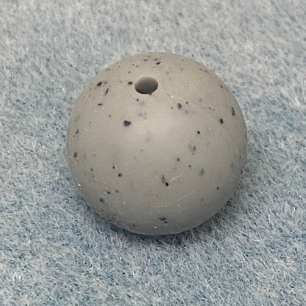 20mm Silicone Beads (10) - Concrete