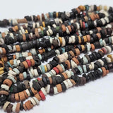 Desert Night (1 Strand) - Vintage Faience Clay Egyptian Mummy Beads