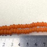 3x6mm Donuts - Apricot Orange - Java Glass Lampwork Beads - (1 strand)